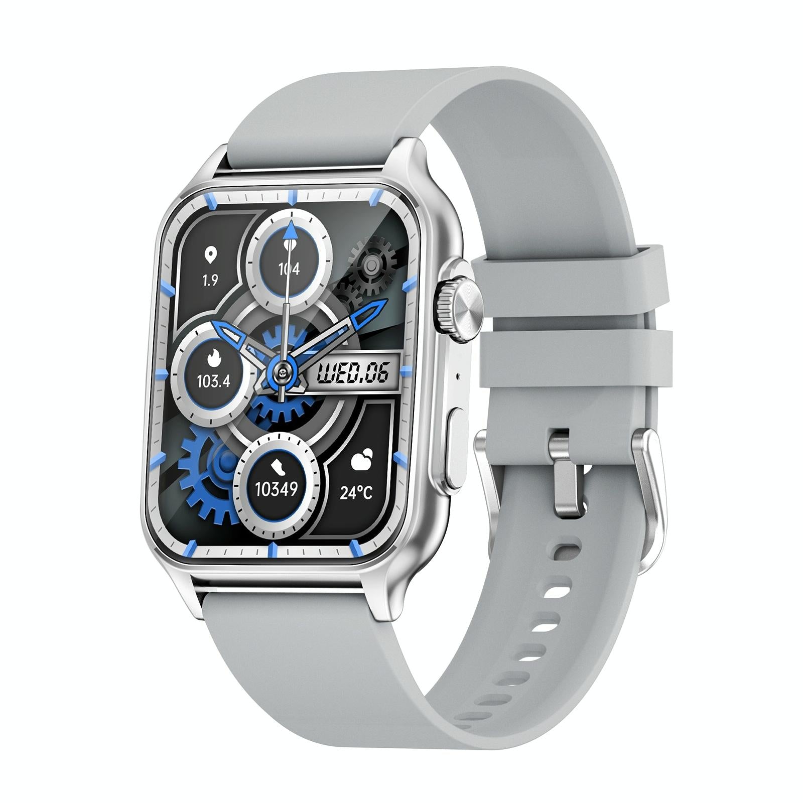 1.96 Inch Ips Screen Smart Watch Supports Bluetooth Calls / Blood Oxygen Monitoring - Silver 14
