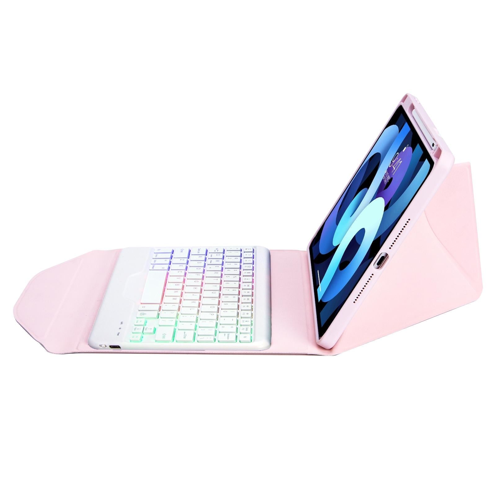 Bluetooth Keyboard Leather Case For Ipad Pro 11 - Backlit With Pen Slot - Green 9