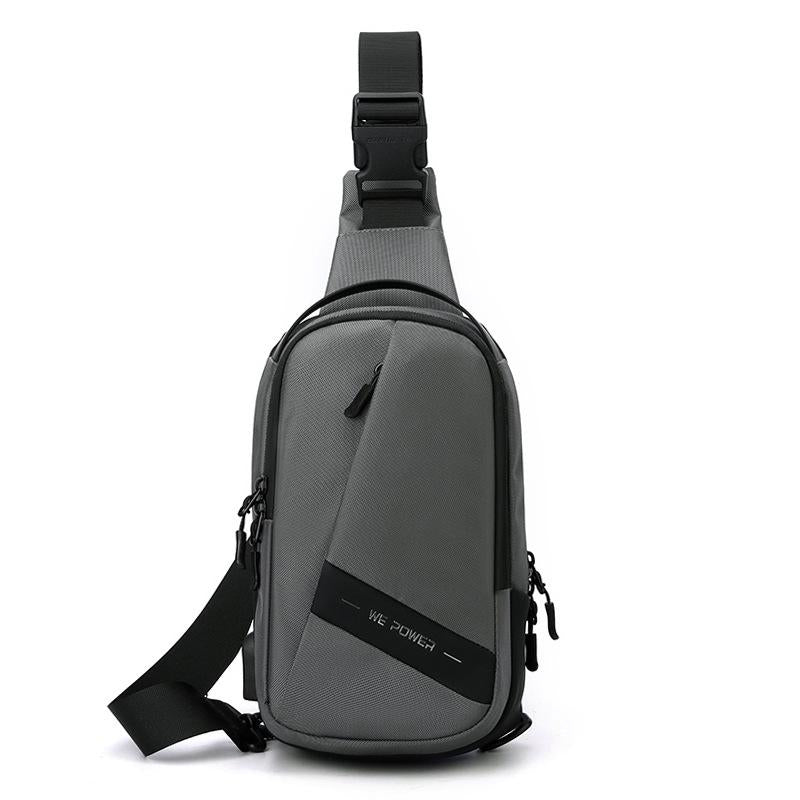 Oxford Cloth Chest Bag Shoulder Messenger - Navy