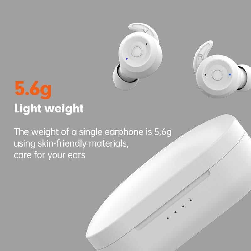 Waterproof T20 Tws Bluetooth Earphones with Charging Box and Noise-cancelling Hooks - Orange 7