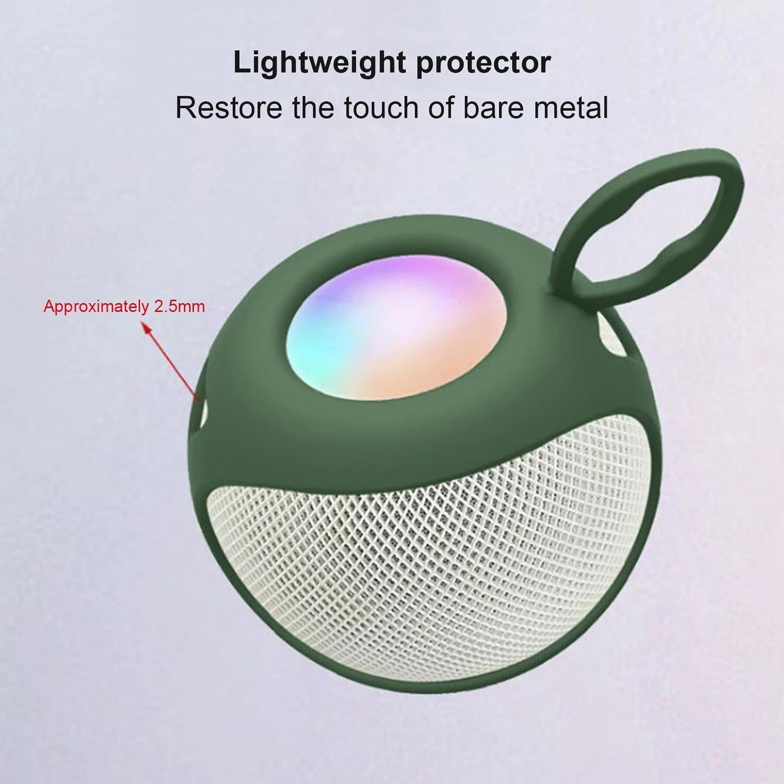 Soft Silicone Protective Cover for Apple Homepod Mini Speaker - Dark Green 12