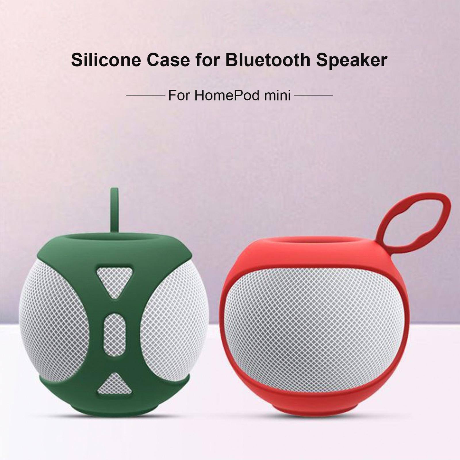 Soft Silicone Protective Cover for Apple Homepod Mini Speaker - Dark Green 15