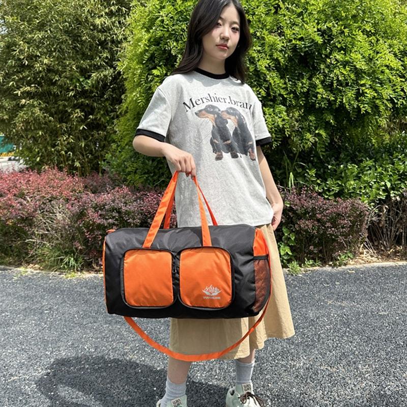 Lightweight Multifunctional Travel Bag For Outdoor Sports Vanaheimr Folding Handbag - Orange 4