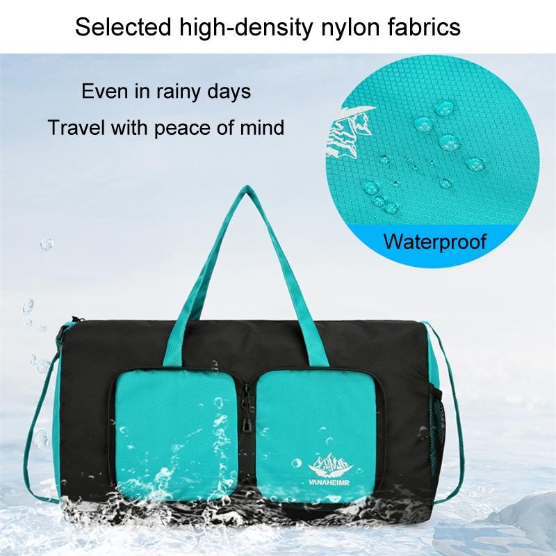 Lightweight Multifunctional Travel Bag For Outdoor Sports Vanaheimr Folding Handbag - Orange 9