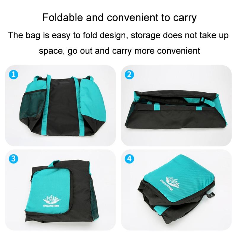 Lightweight Multifunctional Travel Bag For Outdoor Sports Vanaheimr Folding Handbag - Orange 11