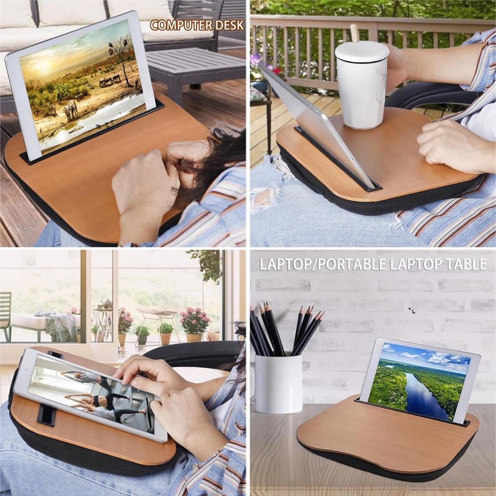 Portable Lap Desk for Laptop Reading and Writing - 2 Pack Blue 7