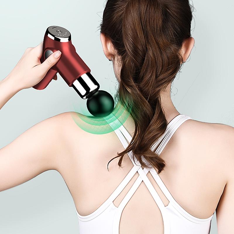 Compact Muscle Massage Gun For Relaxation - Red 7
