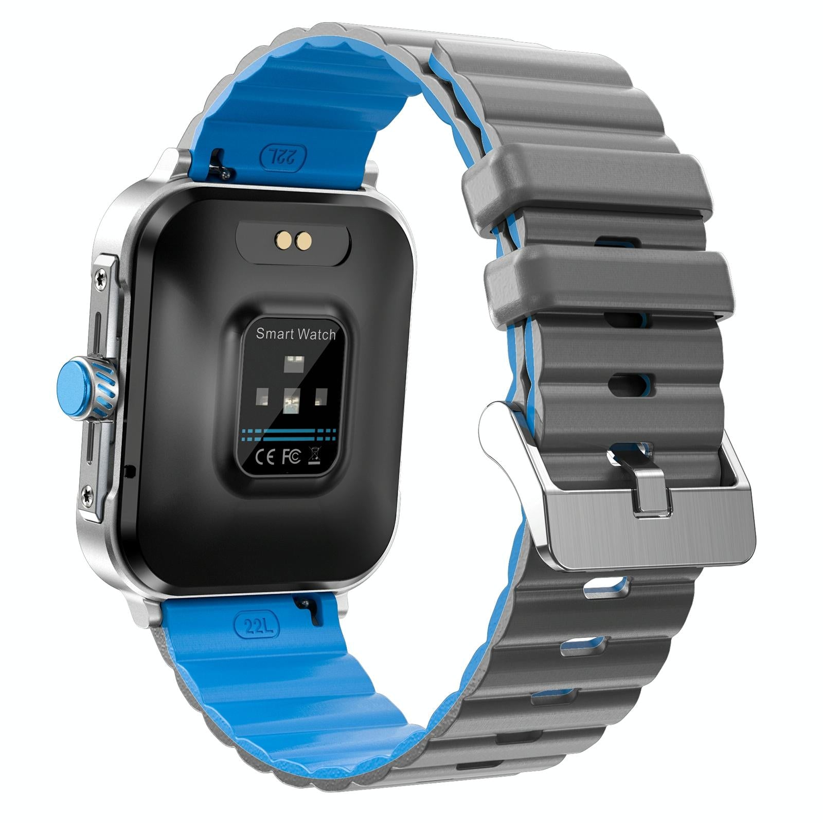 1.9 Inch Tft Square Screen Smart Watch Supports Blood Pressure Monitoring - Silver 4