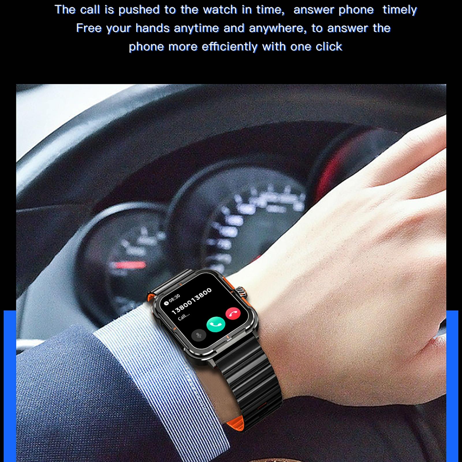 1.9 Inch Tft Square Screen Smart Watch Supports Blood Pressure Monitoring - Silver 13