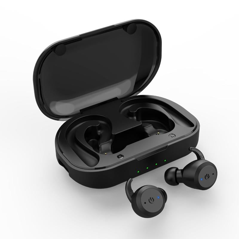 Waterproof Tws Wireless Earphones for Sports - Ear-mounted - Rose Red 9