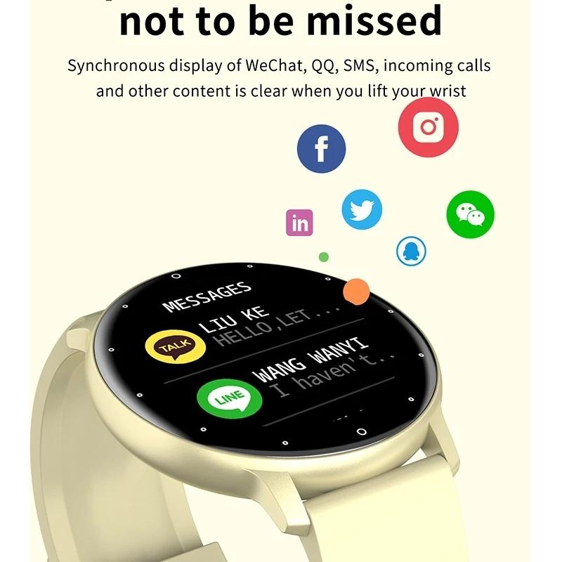 Smart Watch With Heart / Bp / Oxygen / Sleep Monitoring - Ip67 Waterproof - Pink 6