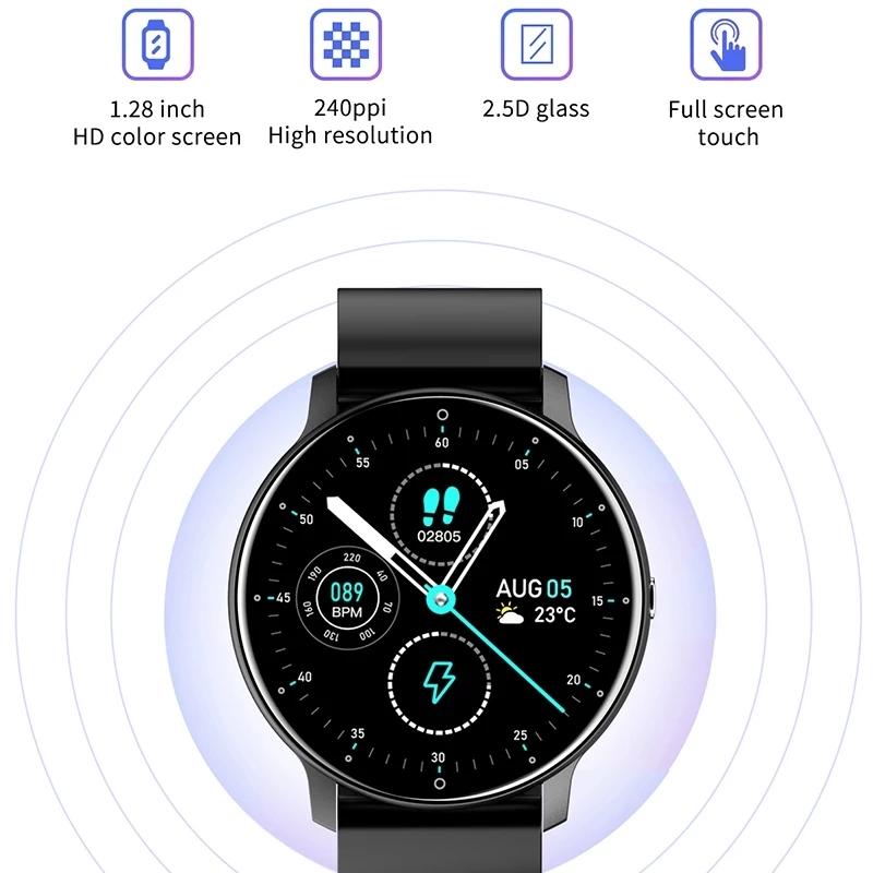Smart Watch With Heart / Bp / Oxygen / Sleep Monitoring - Ip67 Waterproof - Pink 7