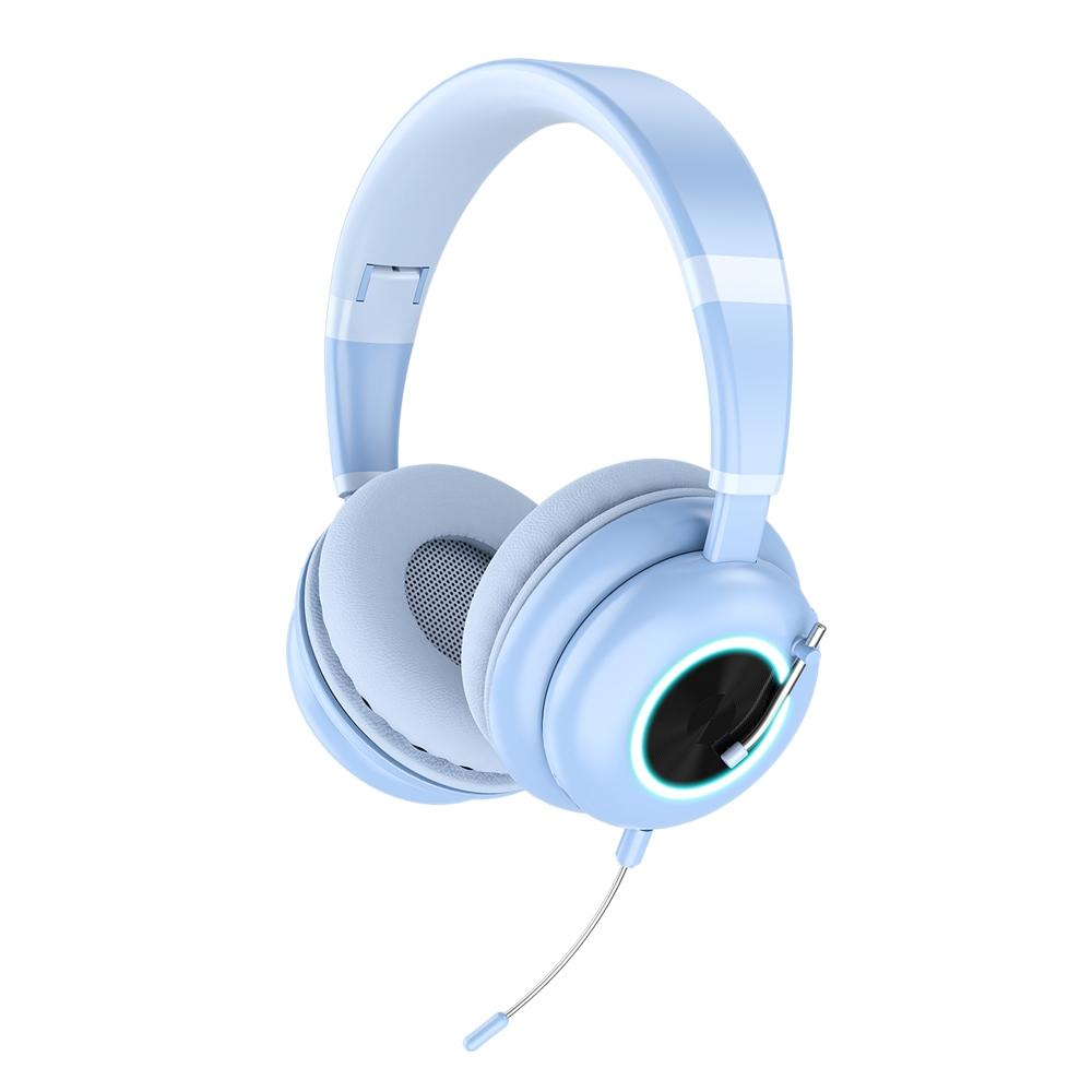 Foldable Wireless Headset With Mic Ke-29 - Black