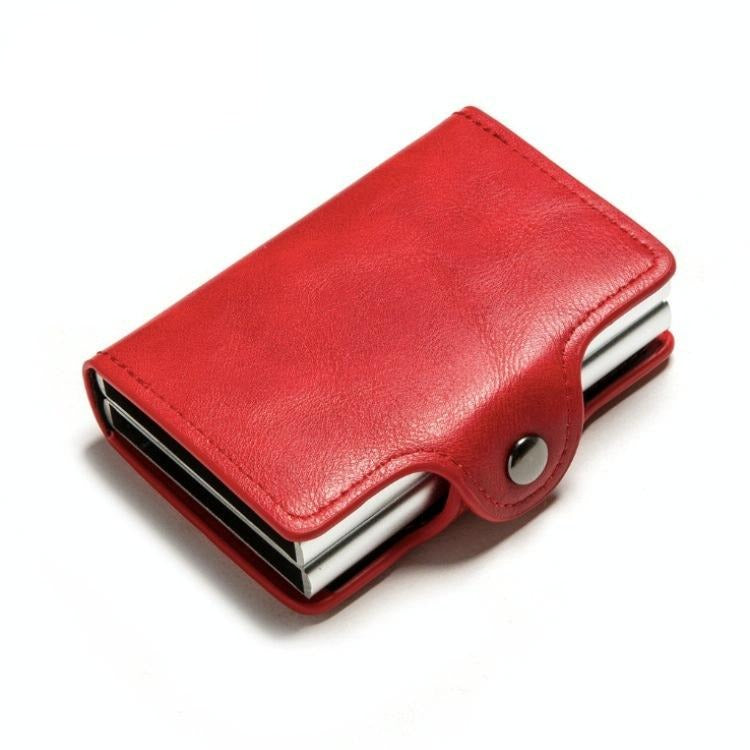 Automatic Pop Up Rfid Metal Card Holder - Black