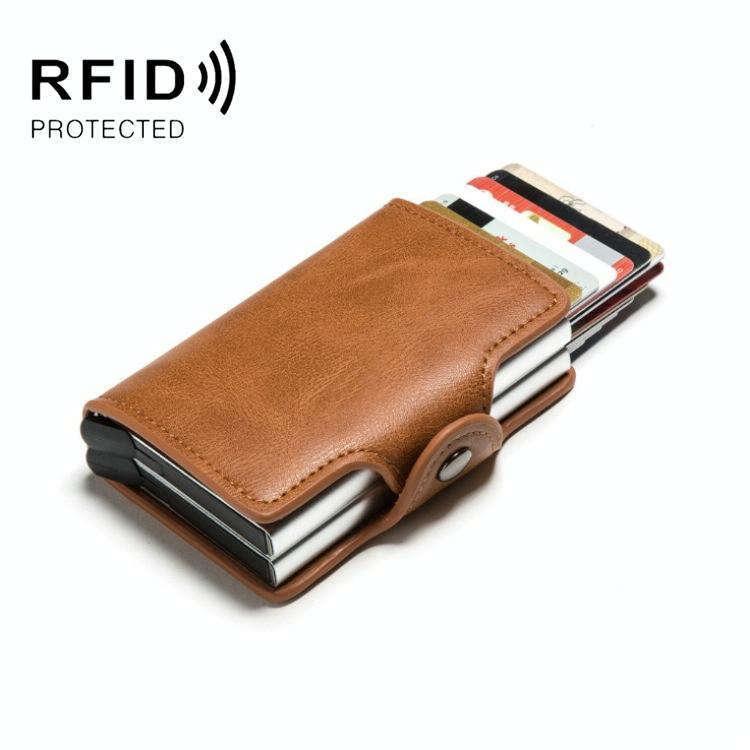 Automatic Pop Up Rfid Metal Card Holder - Black 11