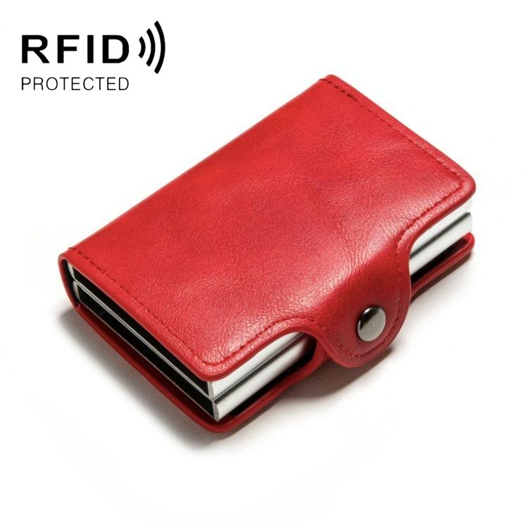 Automatic Pop Up Rfid Metal Card Holder - Black 12