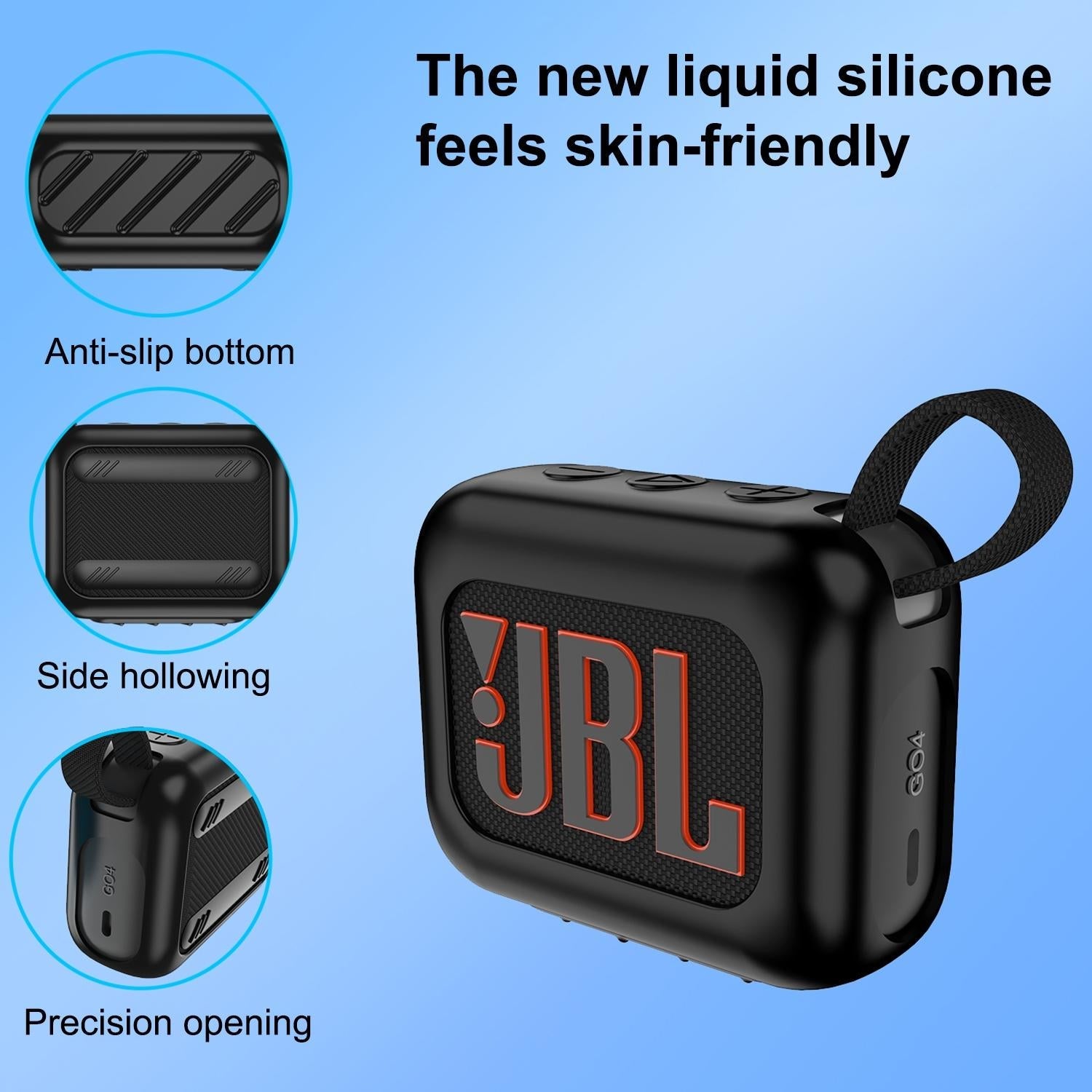 Silicone Protective Case for Jbl Go 4 Bluetooth Speaker - White 5