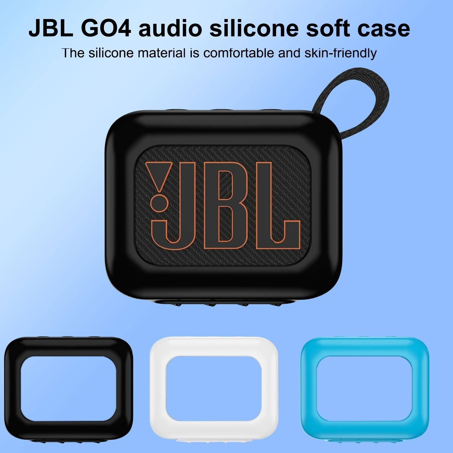 Silicone Protective Case for Jbl Go 4 Bluetooth Speaker - White 6