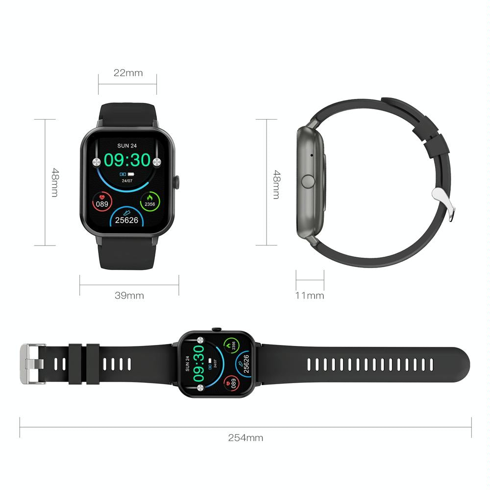 1.83 Inch Touch Screen Ai Voice Heart Rate / Blood Oxygen / Blood Pressure / Sleep Monitoring Bluetooth Smartwatch - Pink 3