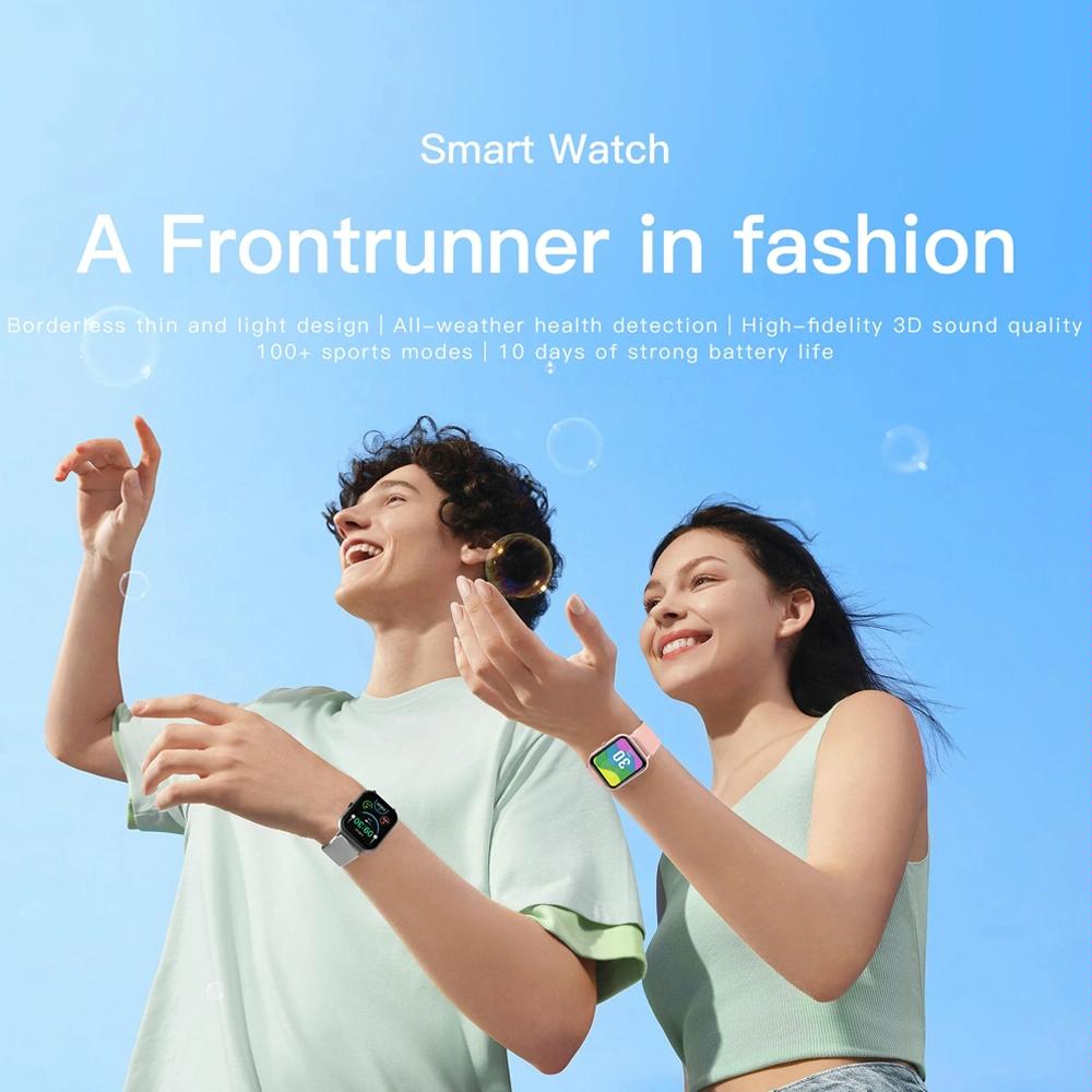 1.83 Inch Touch Screen Ai Voice Heart Rate / Blood Oxygen / Blood Pressure / Sleep Monitoring Bluetooth Smartwatch - Pink 4