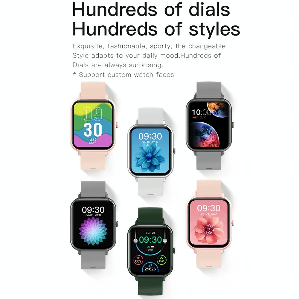 1.83 Inch Touch Screen Ai Voice Heart Rate / Blood Oxygen / Blood Pressure / Sleep Monitoring Bluetooth Smartwatch - Pink 7