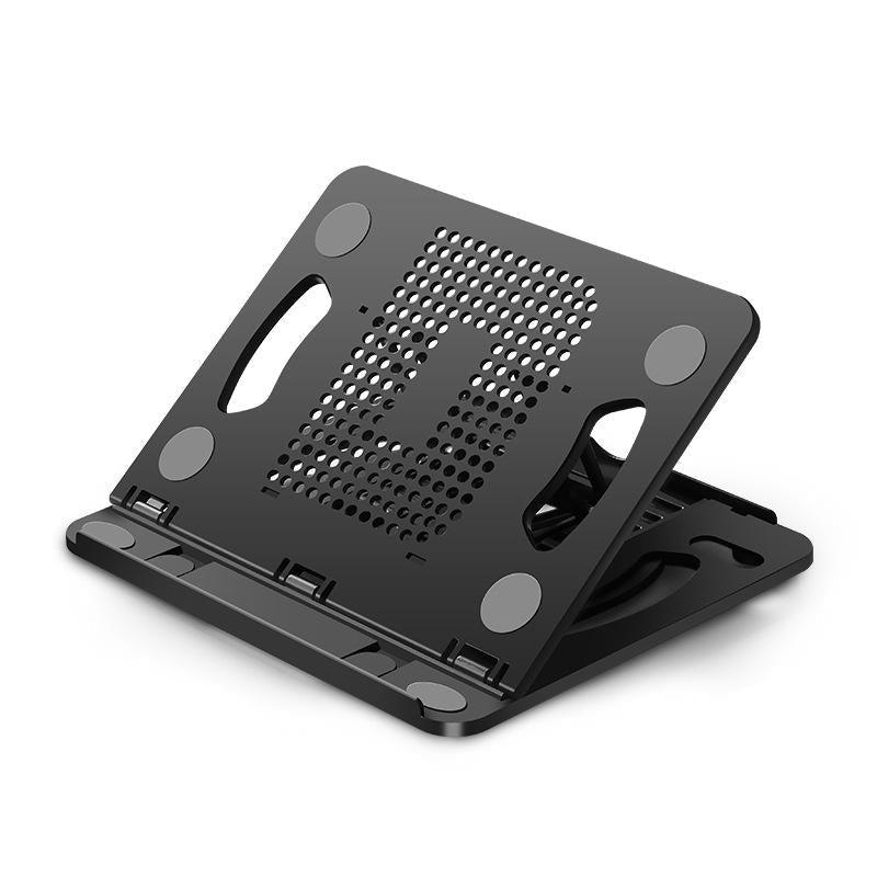 Adjustable Laptop Cooling Stand - Foldable Design - Pink 12