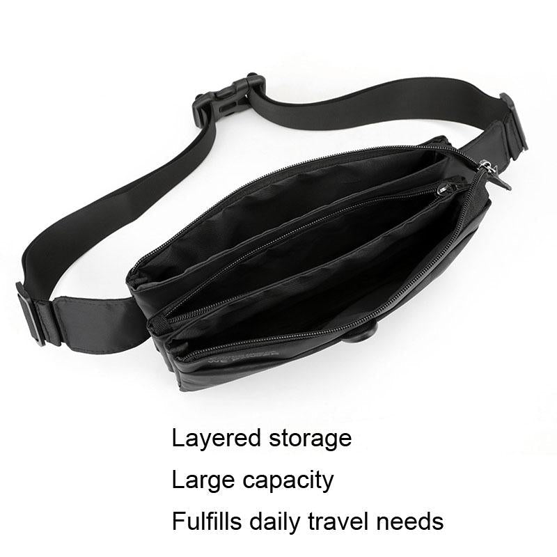 Waterproof Men Crossbody Chest Bag For Outdoor Adventures - Dark Blue 7