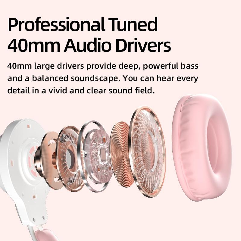 Rgb Cat Ear Gaming Headset - Pink 8