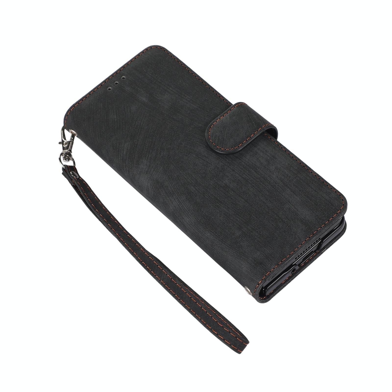 For Samsung Galaxy Z Fold4 5G Leather Phone Case With Pen Slot - Horizontal Flip - Pink
