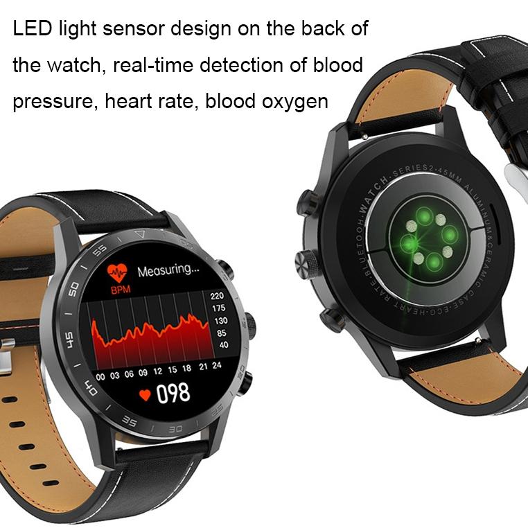 Smart Dual Display Analog Digital Call Watch - Black Steel 7