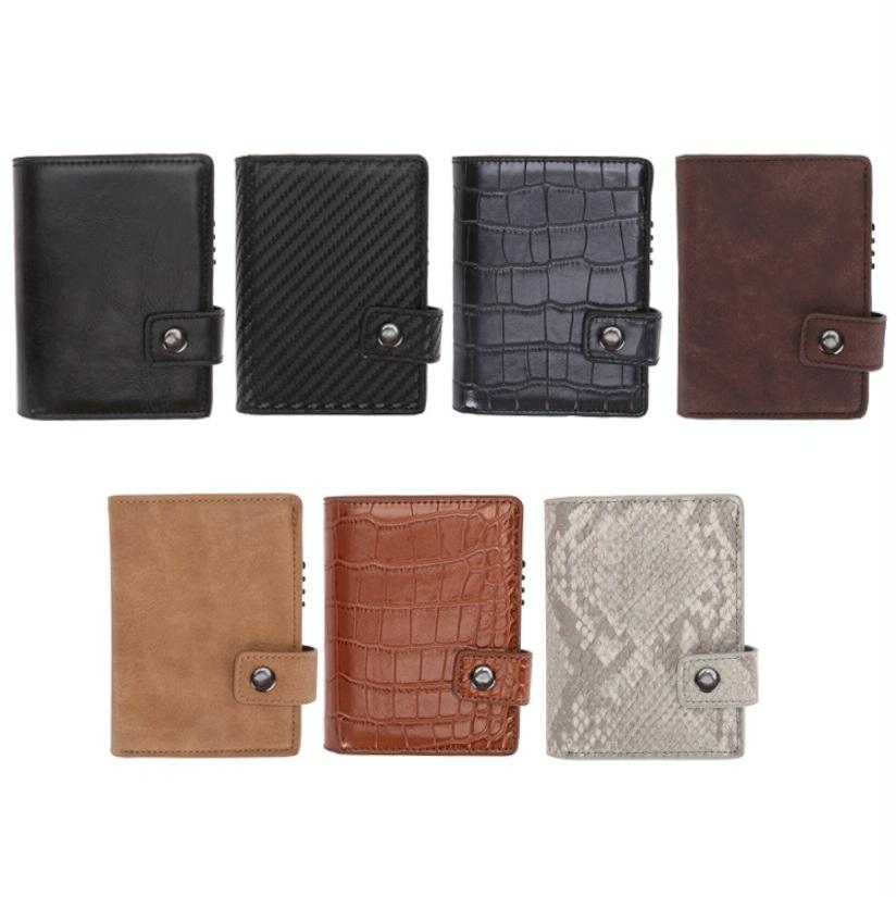 Secure Dual Card Wallet with Rfid Blocking - Mad Horse Matte Brown