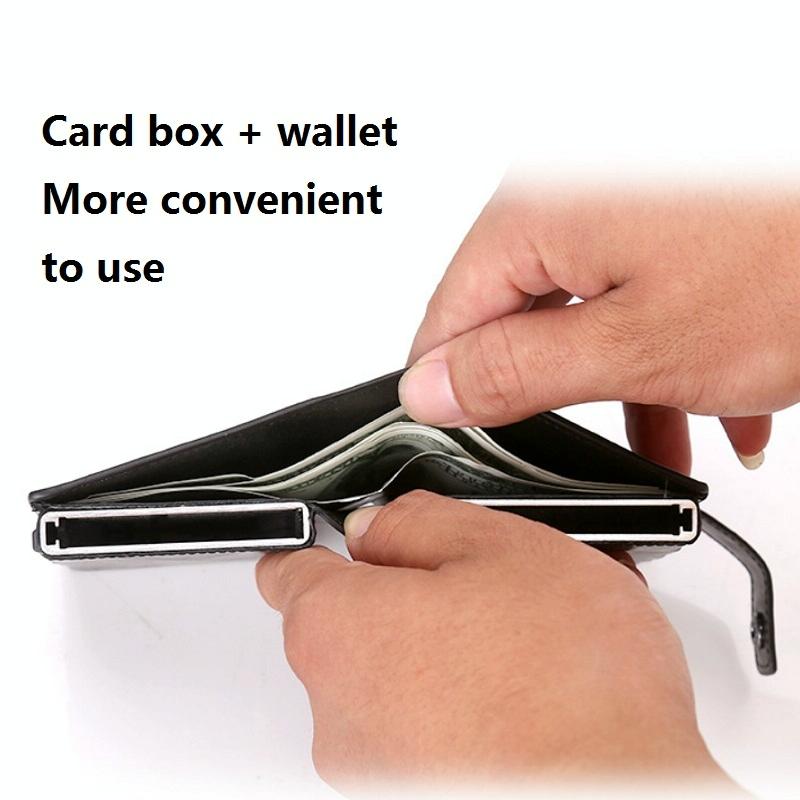 Secure Dual Card Wallet with Rfid Blocking - Mad Horse Matte Brown 6