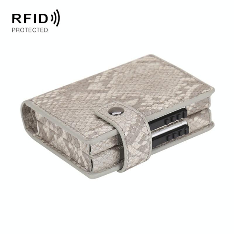 Secure Dual Card Wallet with Rfid Blocking - Mad Horse Matte Brown 11