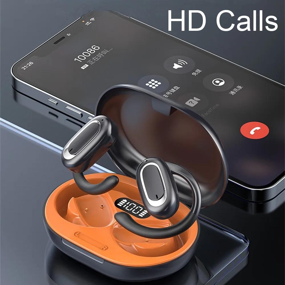 Adjustable Wireless Bluetooth Earphones with Noise Reduction - T35 Ows - Skin-Colour 11