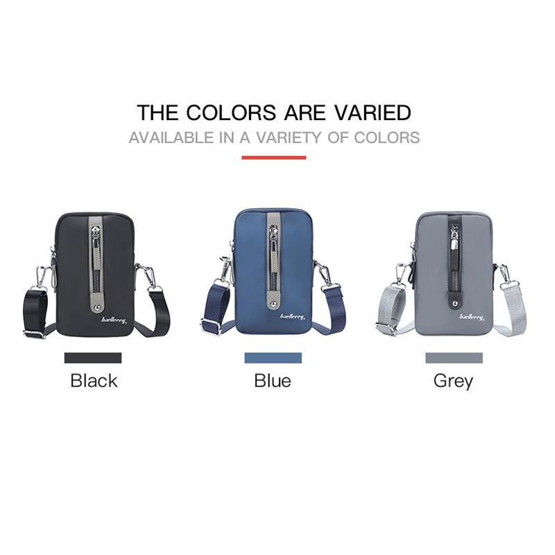 Large Capacity Men Shoulder Bag Grey 3