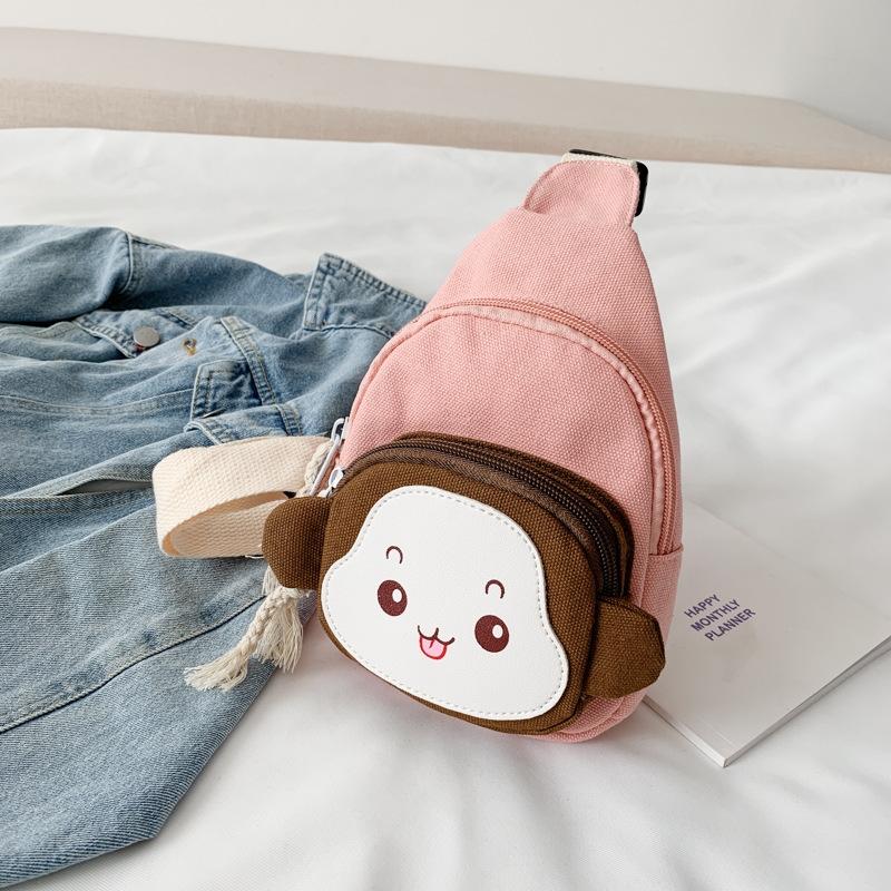 Adorable Monkey Crossbody Bag For Kids - Pink 9