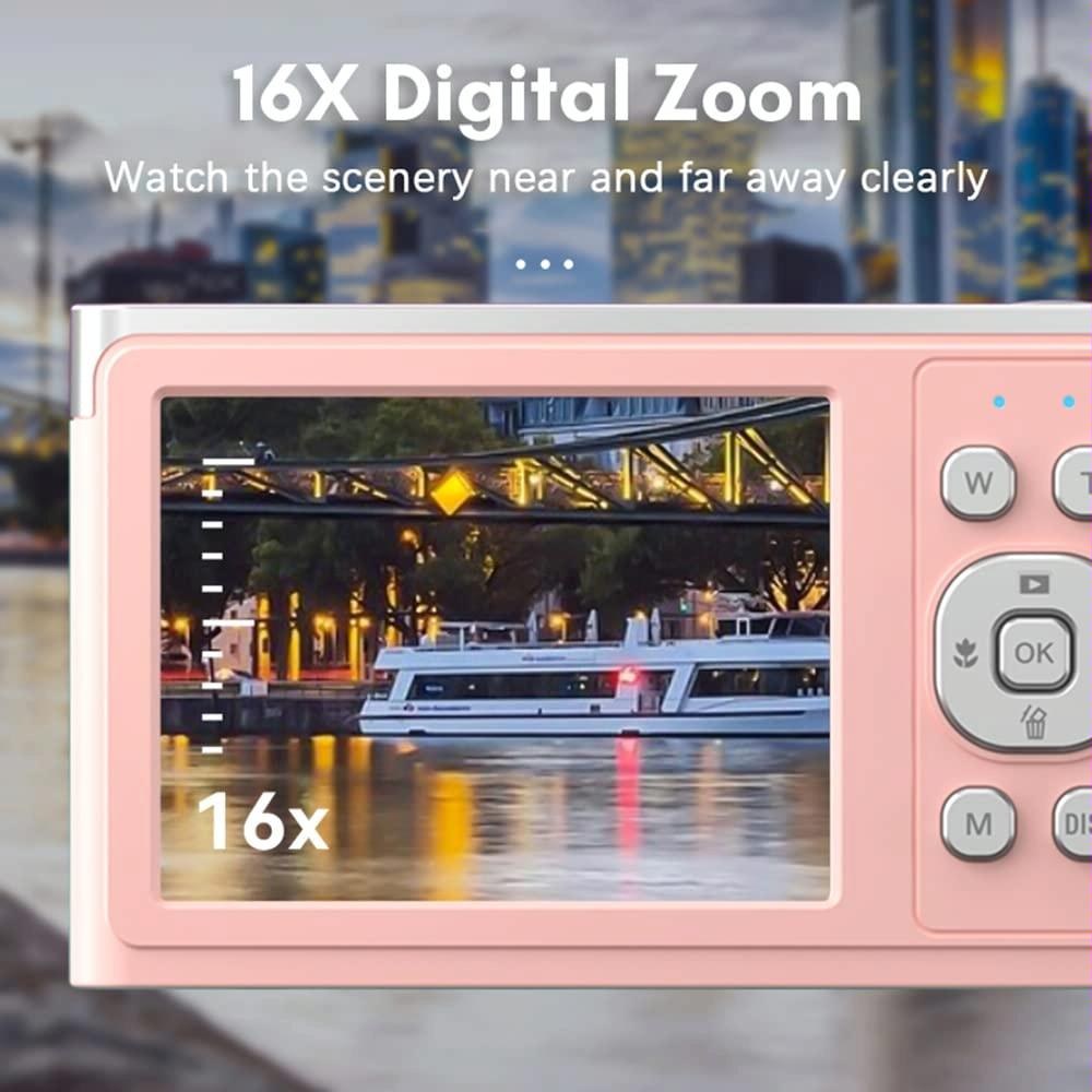 Retro Vlog Self-Shooting Camera - 50Mp Hd 4K Video - White 13