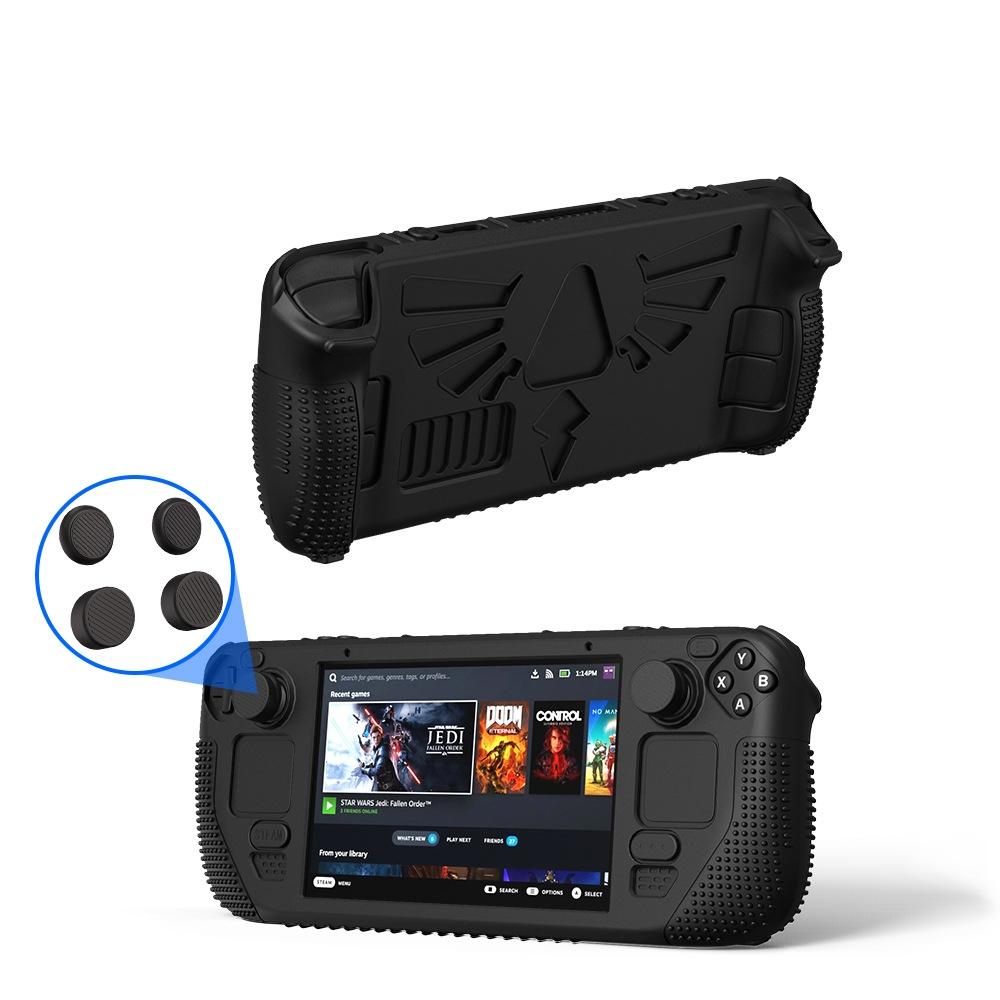 Silicone Protective Case with Holder for Steam Deck v V4-1 Pocket Consoles - Green 11