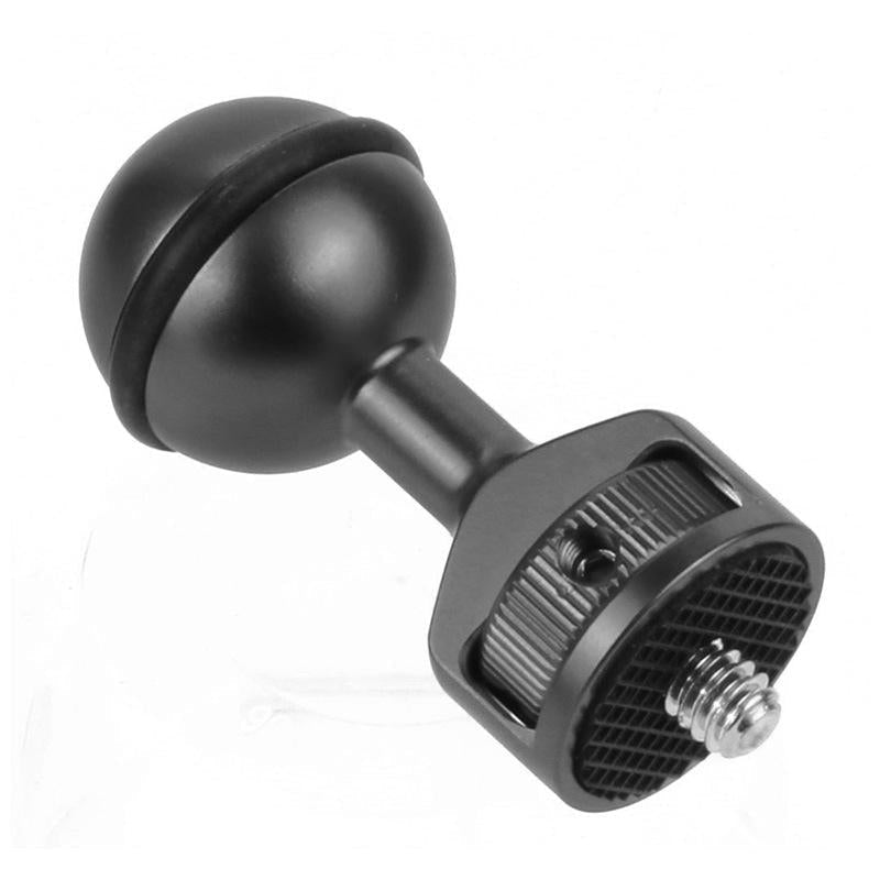Universal 2.5cm Ball Head Clip for Action and Underwater Cameras - Titanium 8