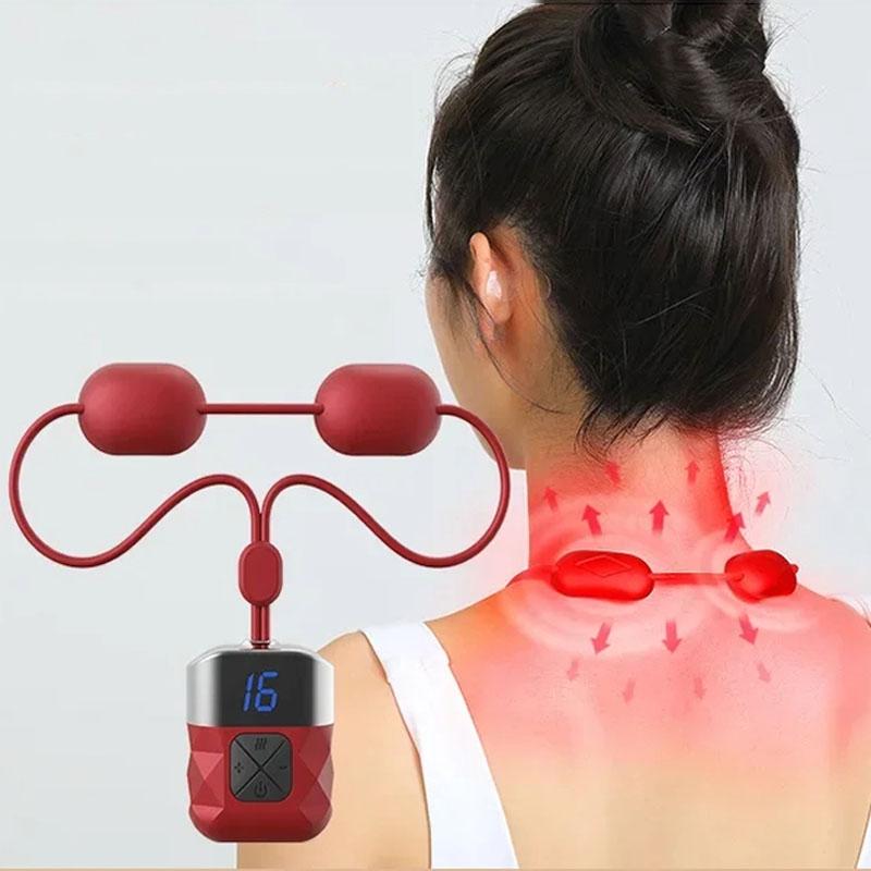 Portable Ems Neck Massager For Shoulder & Cervical Therapy - Dark Gray 5