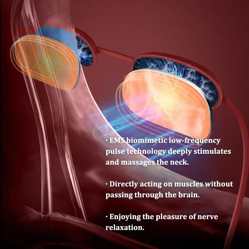 Portable Ems Neck Massager For Shoulder & Cervical Therapy - Dark Gray 8