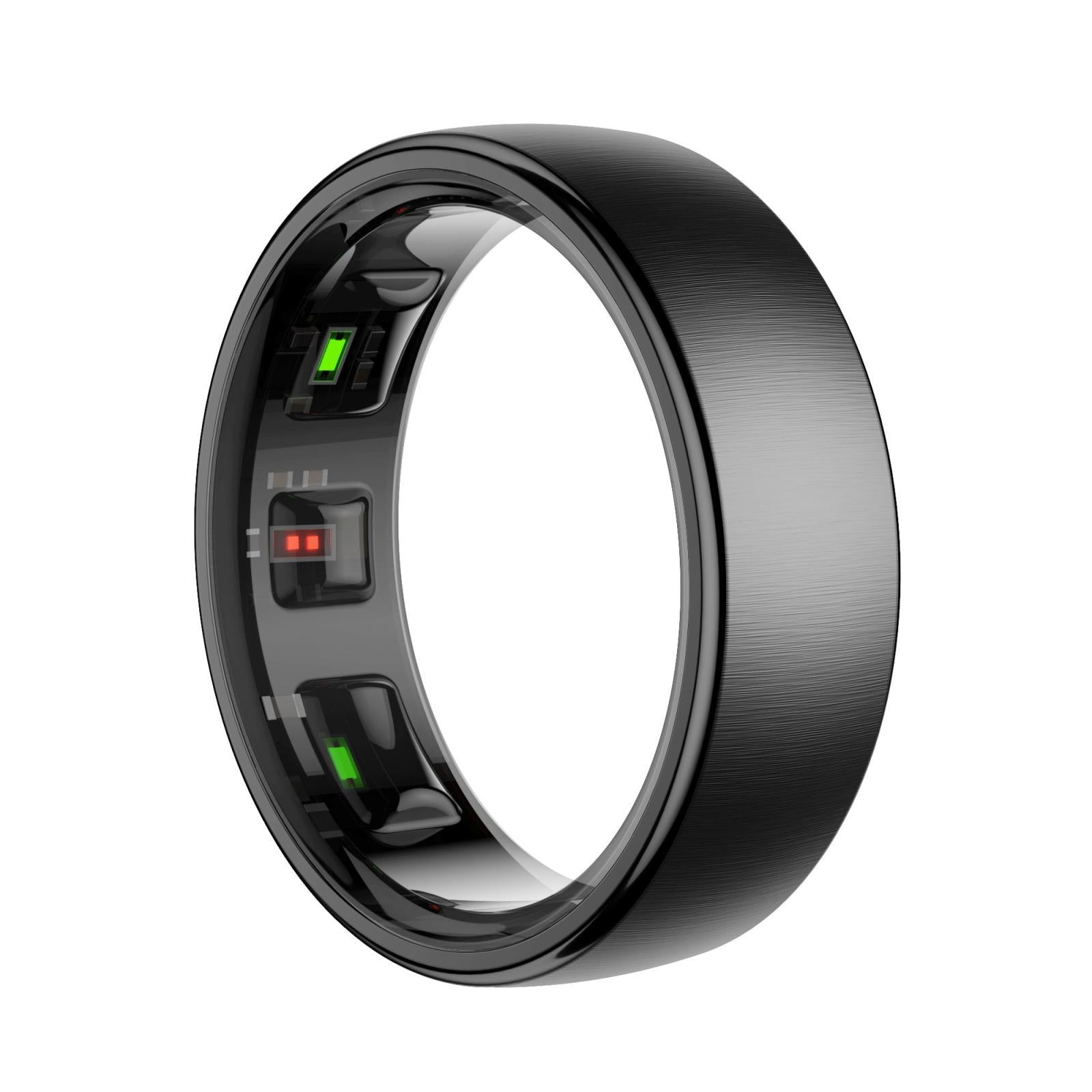 Smart Ring Heart Rate Blood Oxygen Sleep Sports Size 9 - Silver
