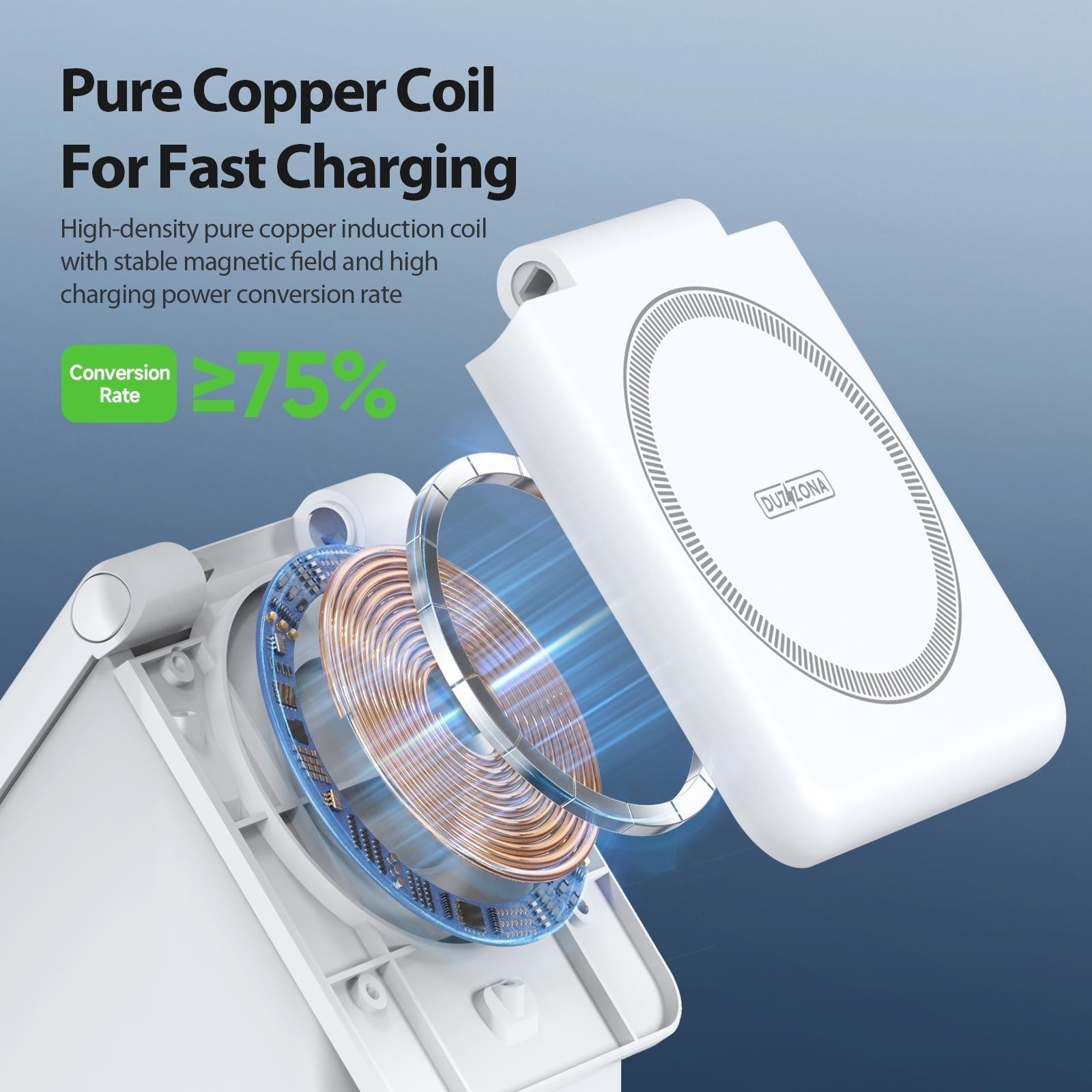 4 In 1 15W Magnetic Wireless Charger White 9