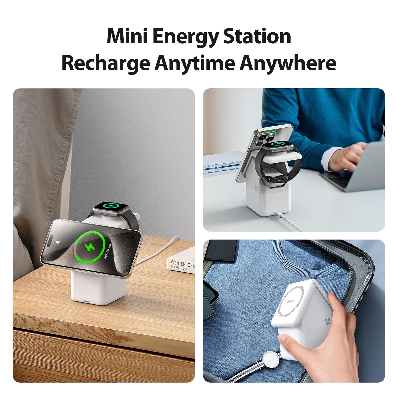 4 In 1 15W Magnetic Wireless Charger White 11