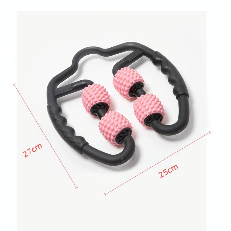 Muscle Massage Roller Foam Shaft For Yoga & Fitness - Water-Drop Type Classic Black 4