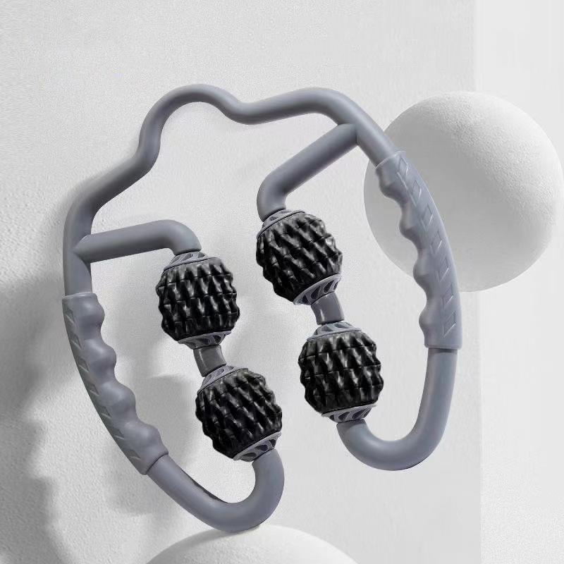 Muscle Massage Roller Foam Shaft For Yoga & Fitness - Water-Drop Type Classic Black 13