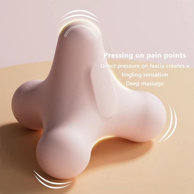 4-Corner Fascia Massage Ball For Neck & Shoulder Relief Yoga & Fitness - Purple 5