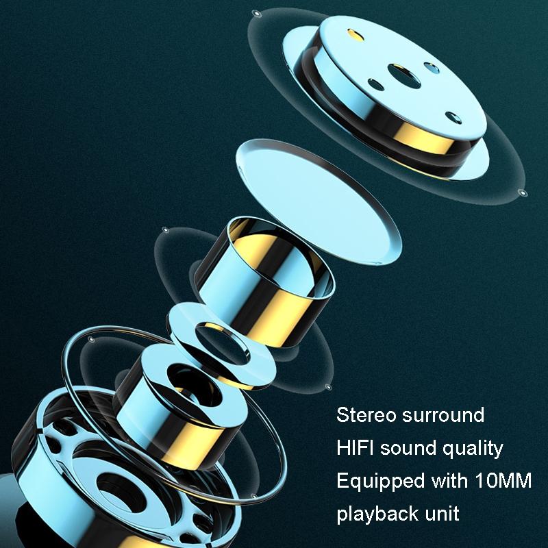 Business Bluetooth Earphones - Left / Right Rotation - Blue 3