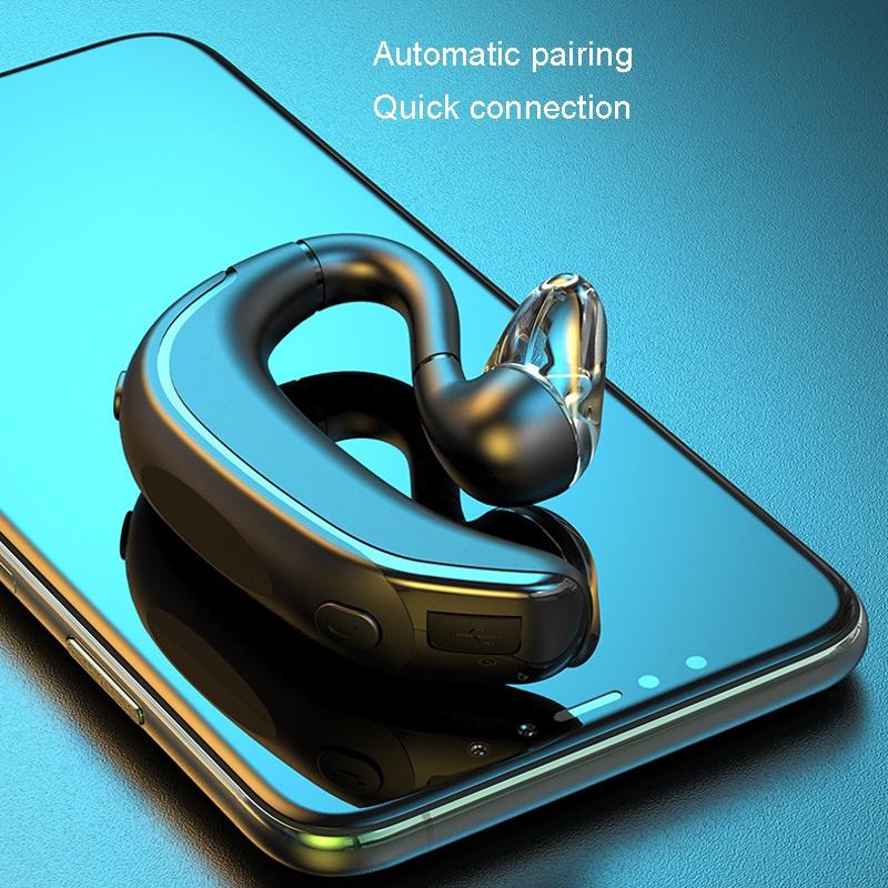 Business Bluetooth Earphones - Left / Right Rotation - Blue 4