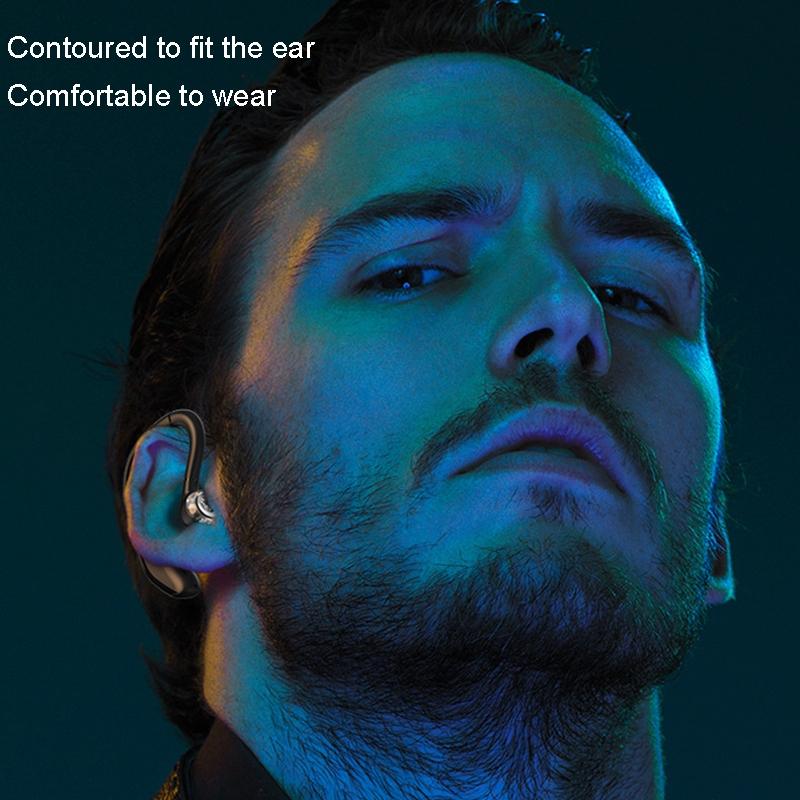 Business Bluetooth Earphones - Left / Right Rotation - Blue 7